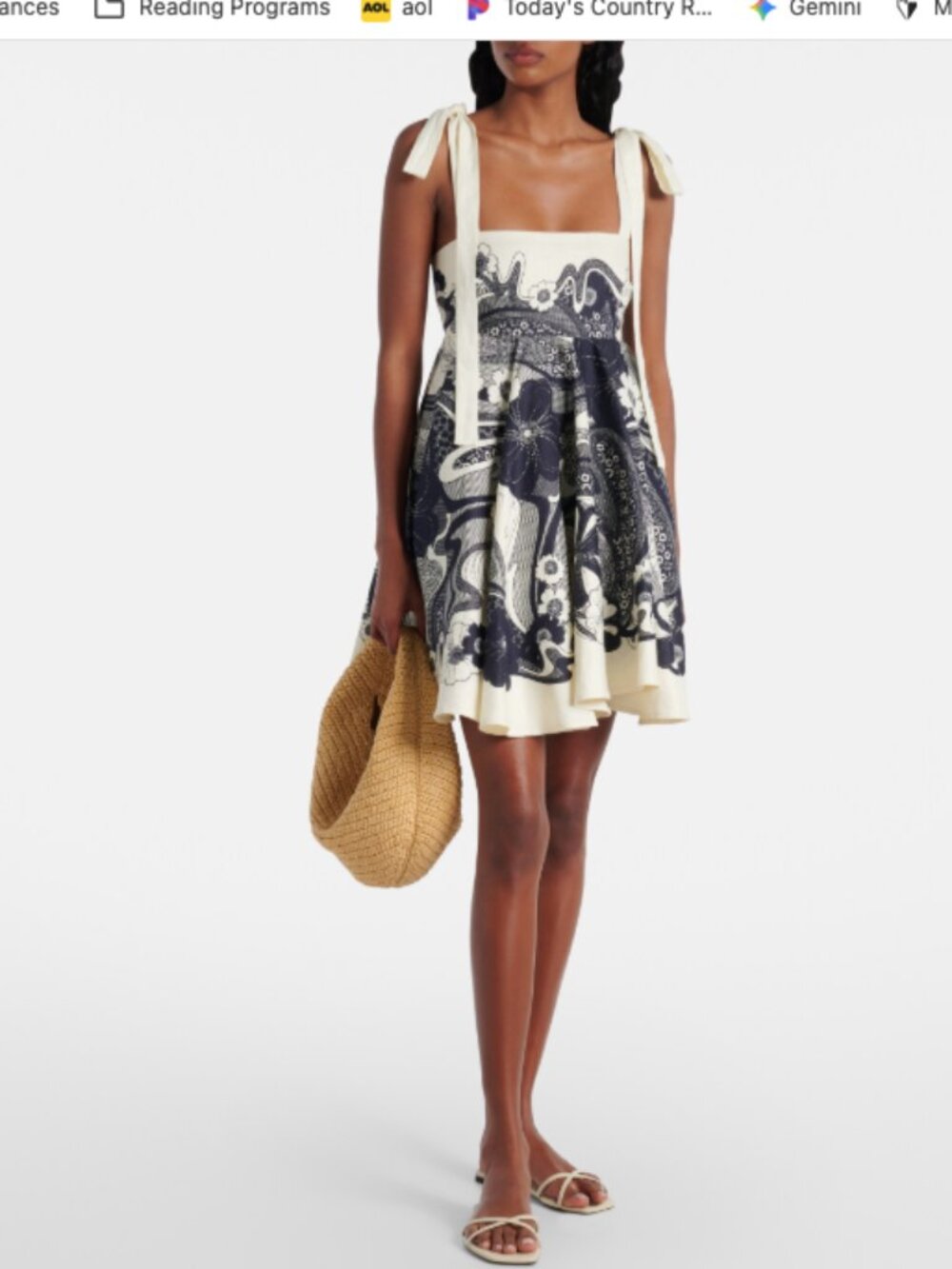 Alemais Mickey Floral minidress